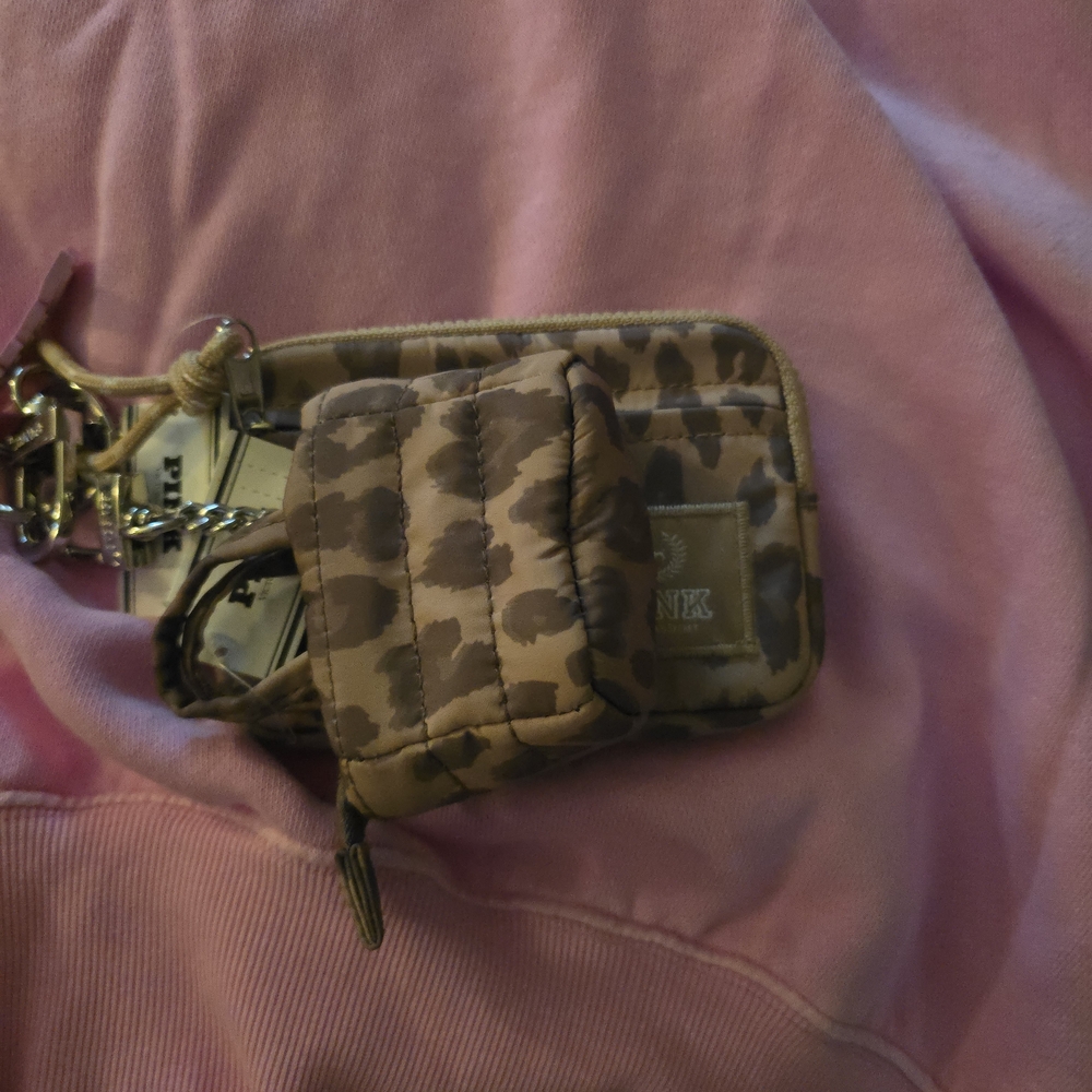PINK Victoria's Secret Leopard Print ID Holder